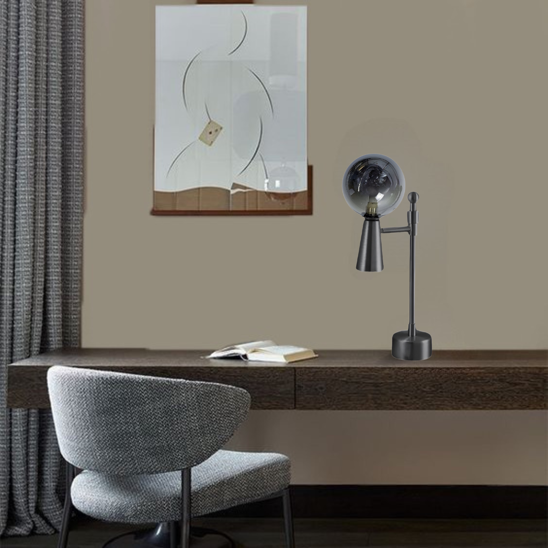 Настільна лампа Vital Lamp Gold + White / Black + White 230918-100002522