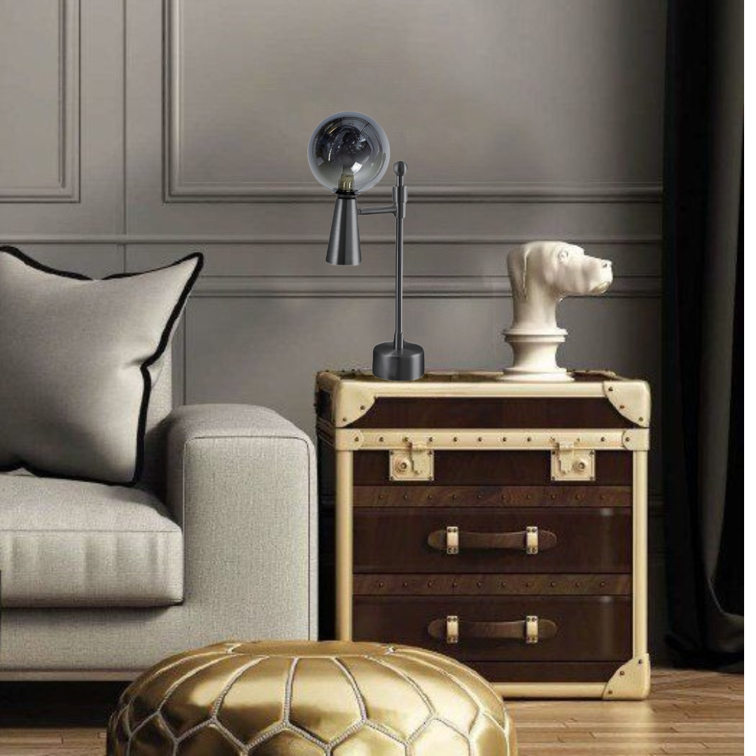 Настільна лампа Vital Lamp Gold + White / Black + White 230918-100002522