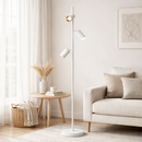 Торшер білий з регулюючими плафонами H-160 cm H-160 cm GU10 White Tubes 260140-100006999
