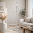 Торшер білий з регулюючими плафонами H-160 cm H-160 cm GU10 White Tubes 260140-100006999