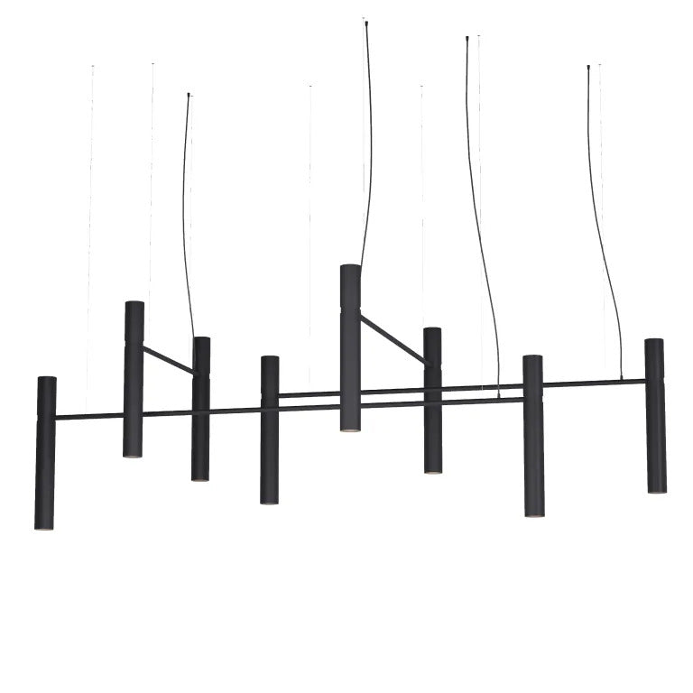 Люстра Tube chandelier Black W-100 см / W-120 см / W-150 см / W-200 см / W-100+120+150+200 см 230833-100002404
