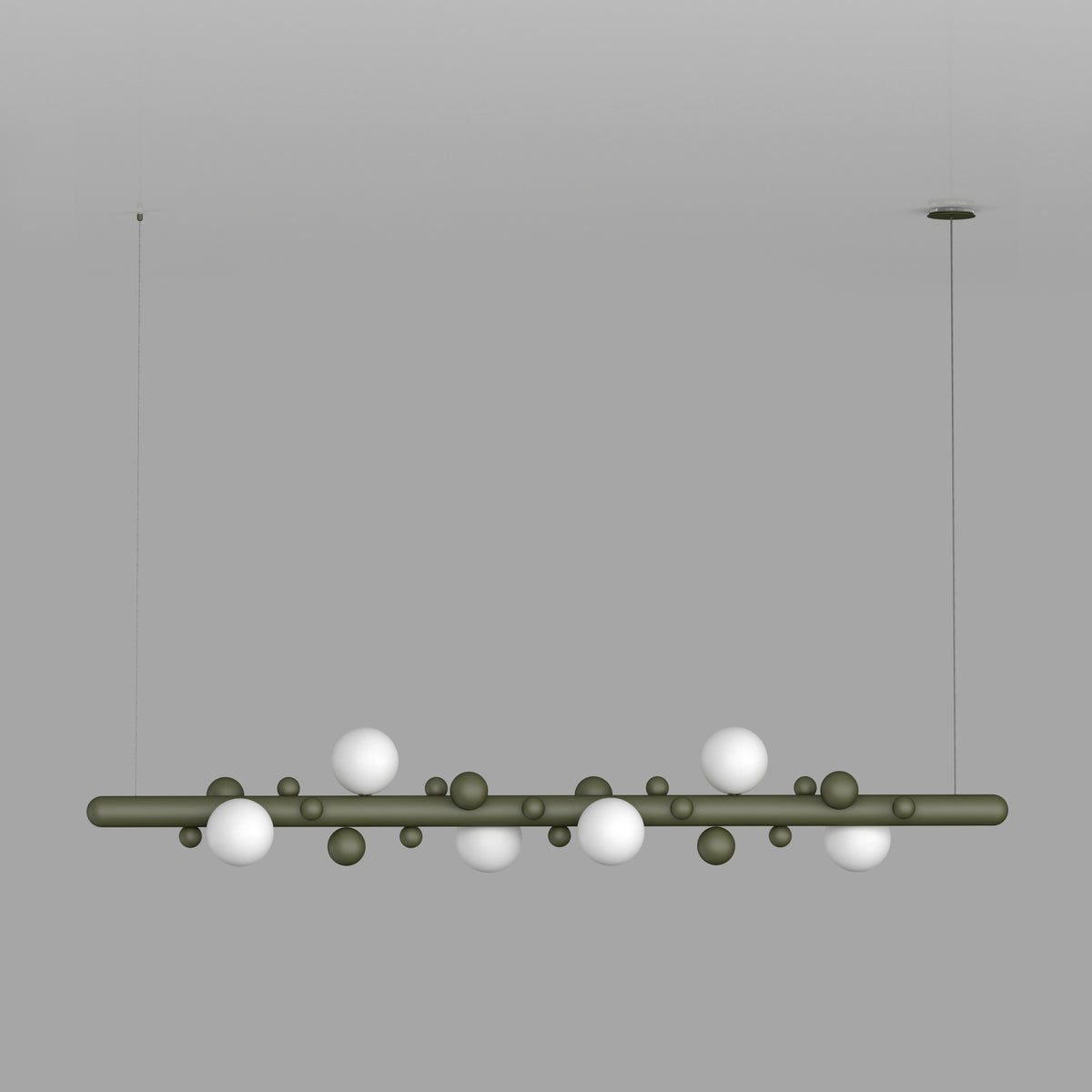 Підвісна люстра з шарами L-90cm / L-150 cm Led G9 Lunar 1500 Black 250772-100005422