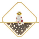 Настінні світильники космонавти ромб H-25 cm Led 25W White / Gold Astronaut 250958-100002051