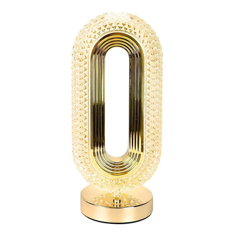 Настільна лампа з акумулятором Lumen Arc Gold + Clear 250588-100004668