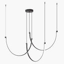 Підвісні люстри чорні D-60+100 / 40+60+60 см / 50+80+80 cм / 60+100+100 cm Led Black Spider 260558-100008035