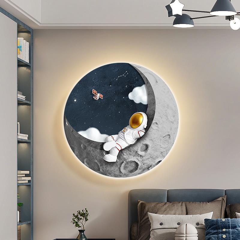 Настінні світильники місяць з астронавтом D-40/50/60 cm Led 4000K Astronaut 250958-100005921