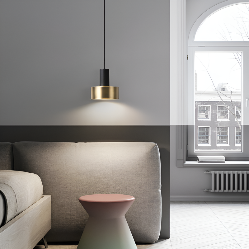 Підвісні світильники Loran Buto Lamp H-2 м D-15 см Gold + Black / Black / White 230928-100002495