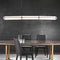 Підвісна люстра чорна з 3-х розмірах L-128/150/210 cm Led White+Black Tube long 250958-100005923