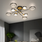 Люстра стельова чорна з золотом L-117 cm Led 80W Black+Gold Супутник Rings 250835-100005731