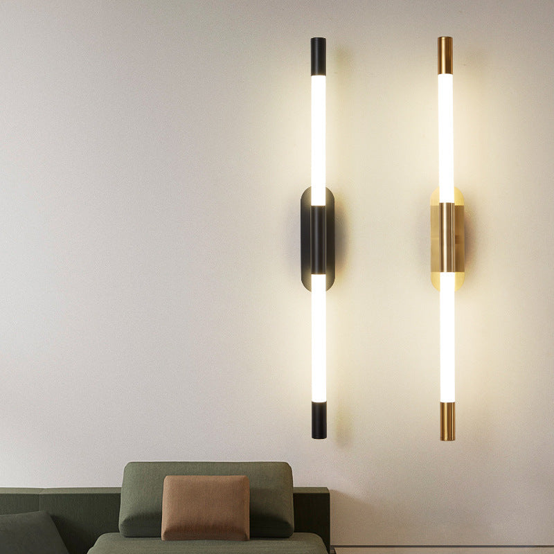 Настінний світильник чорний L-60 cm Led 4000K Black Pipe line 3D matt 251188-100006572