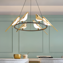 Люстра підвісна Birds D-92cm Ledx6 Black+Gold 250635-100005170