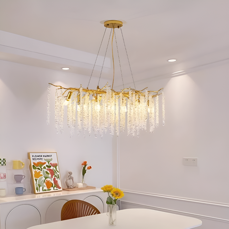 Люстра підвісна золота D-100 cm E14 Gold Tree 250753-100005613