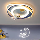 Стельова люстра космонавт H-9 cm D-58 cm Led 25W Blue Astronaut 250958-100002057