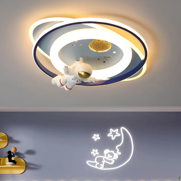 Стельова люстра космонавт H-9 cm D-58 cm Led 25W Blue Astronaut 250958-100002057