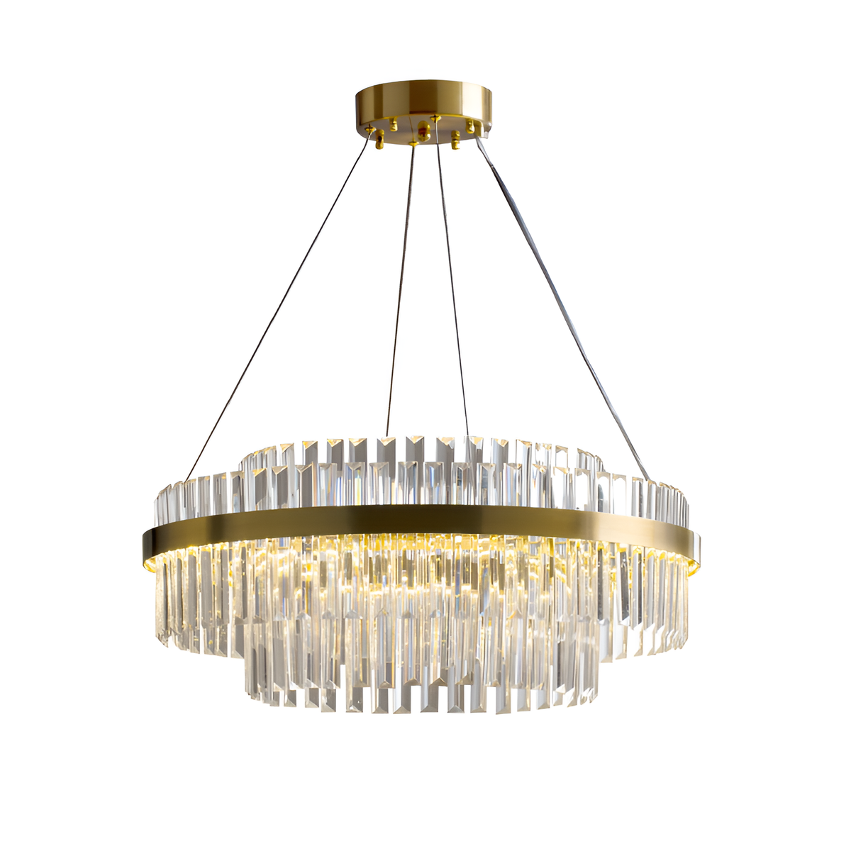 Люстра кришталева золота D-80cm Led 60W Gold Elegance  251022-100006315