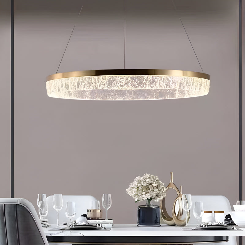 Підвісна люстра золота D-60 cm Led 100W Gold Ice 250819-100005878