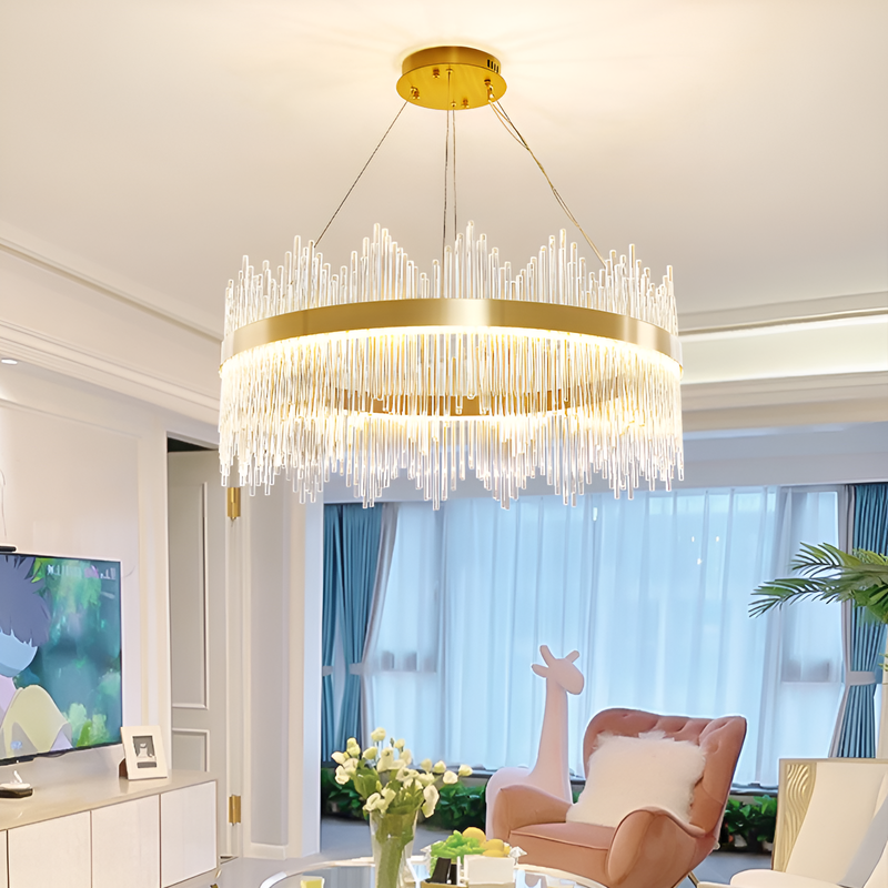 Люстра Elegance Gold + Clear D-60cm / D-80cm 250488-100004484