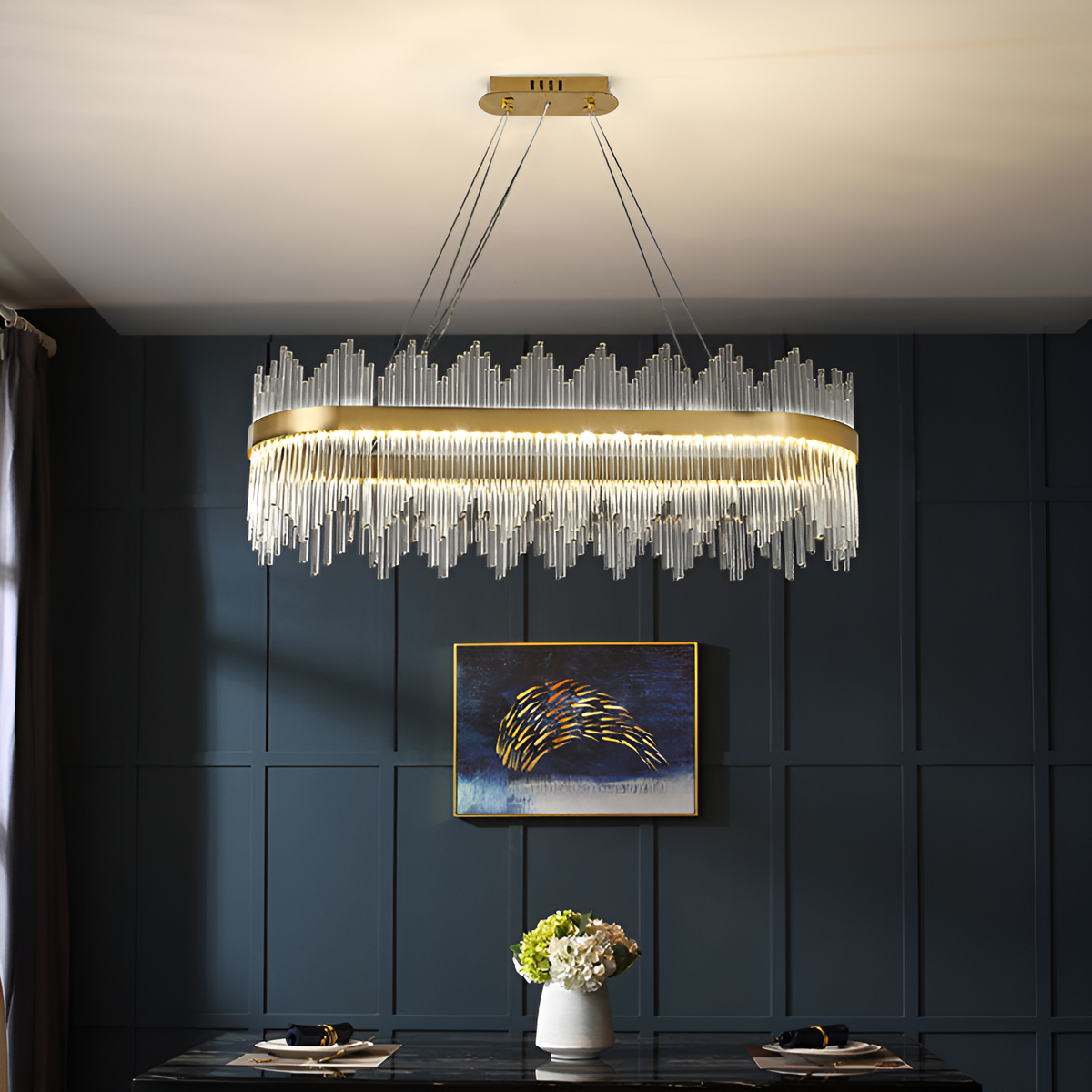Люстра видовжена L-80 см Elegance Gold 3000К-6000К 250488-100004509