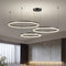 Підвісні люстри чорна з кільцями у 3-х варіаціях Led Black Circle Total rings 251018-100006307