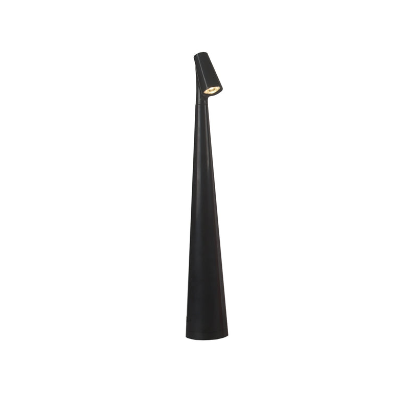 Настільний світильник чорний світлодіодний H-33 cm / H-44 cm Led 1.5W 3000K Black Sleek 250819-100005760