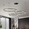 Підвісні люстри чорна з кільцями у 3-х варіаціях Led Black Circle Total rings 251018-100006307
