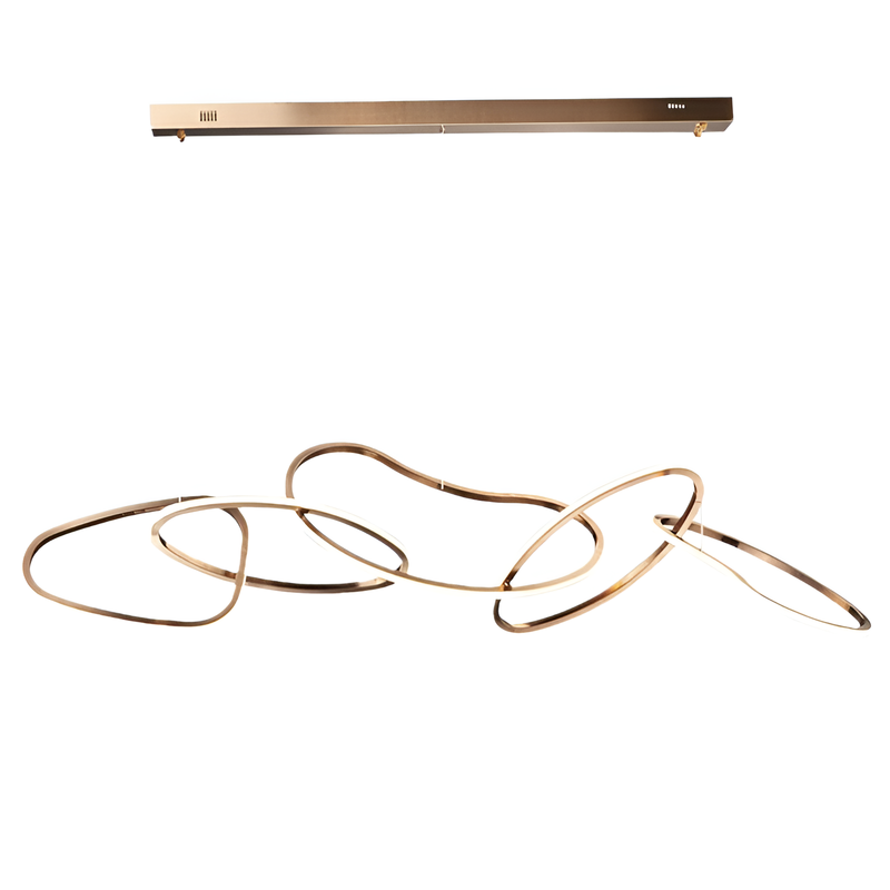 Люстра підвісна Circle Gold х5 L-100cm / L-120cm 86W 3000K-6000K 250618-100005043