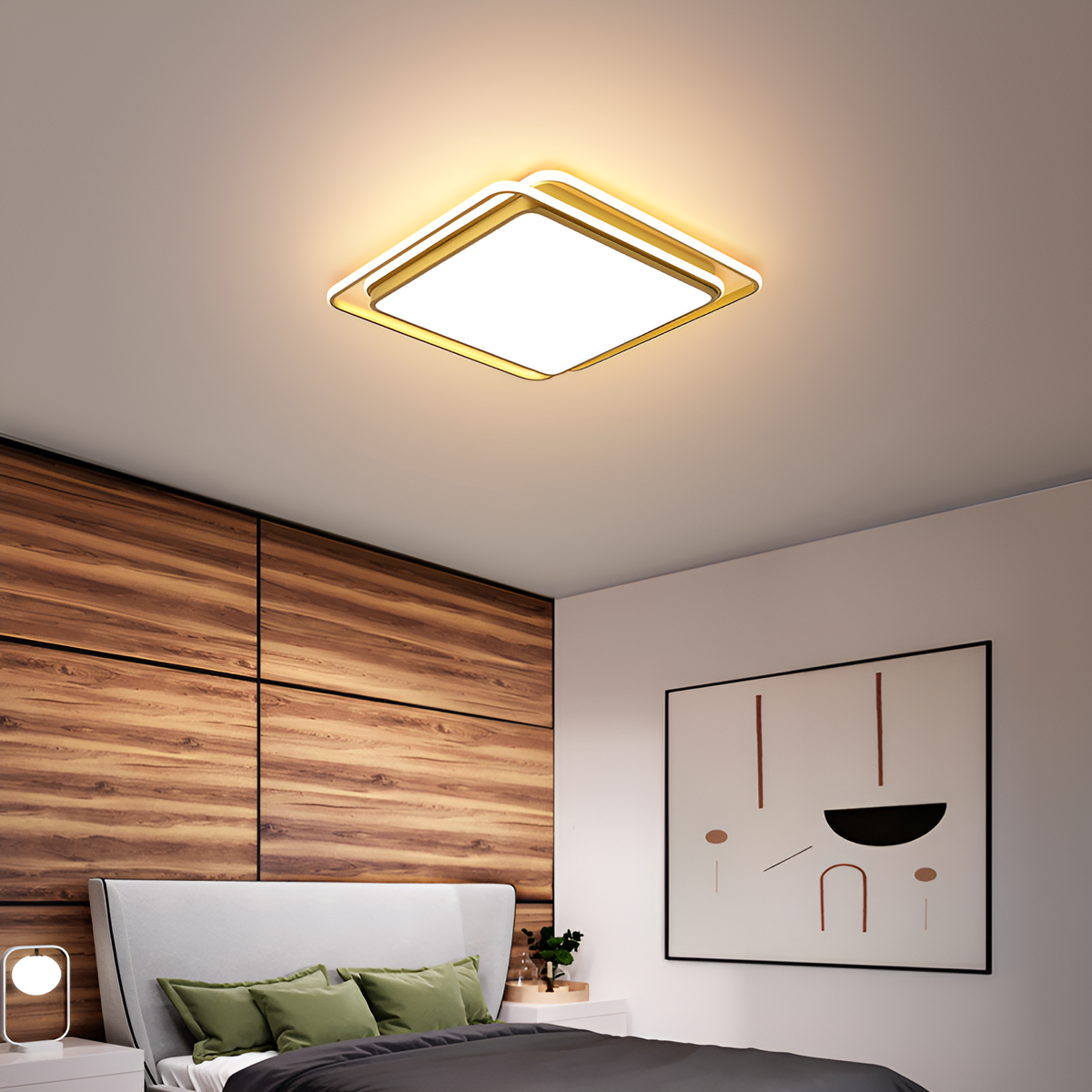 Стельовий світильник Square Gold L-65 cm 72W LED 3000K-6000K 250476-100004333