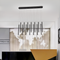Люстра чорна з підвісами H-50 cm G4 Black Simple lines 250741-100005702