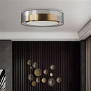Стельова люстра кругла D-40 cm Led Black+Gold Double level 250835-100005882