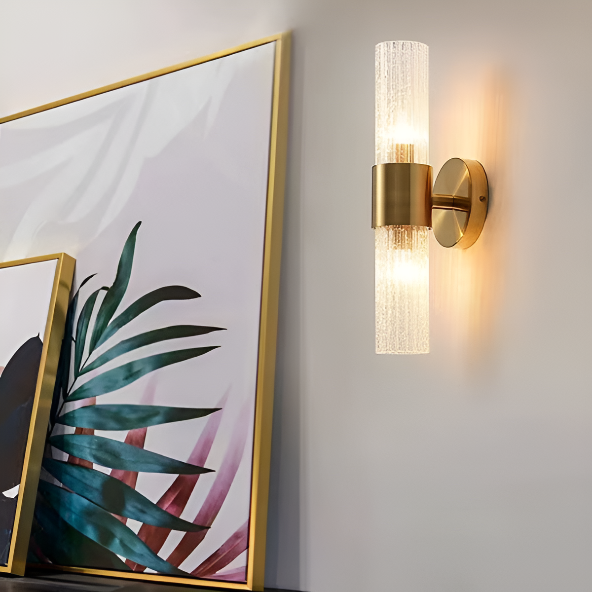 Настінний світильник Tube Shine L-41cm D-7cm E14x2 Gold 250617-100005113