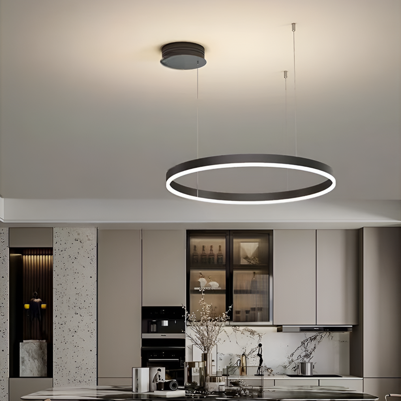 Люстра з пультом Kukho Circle D-60 cm 37W / D-80 cm 62W Black 250419-100004373