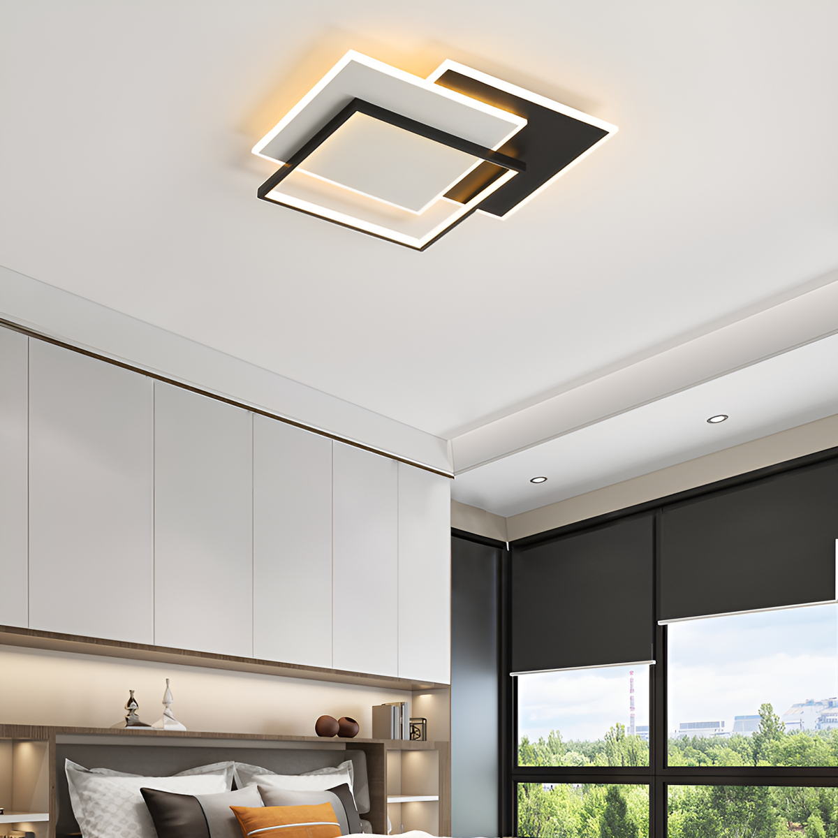 Люстра стельова Trio 70W L-47cm 3000-6500K Black+White 250575-100005025