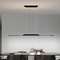 Люстра чорна підвісна L-120 cm Led 25W 4000K Black Straight line 250780-100005533