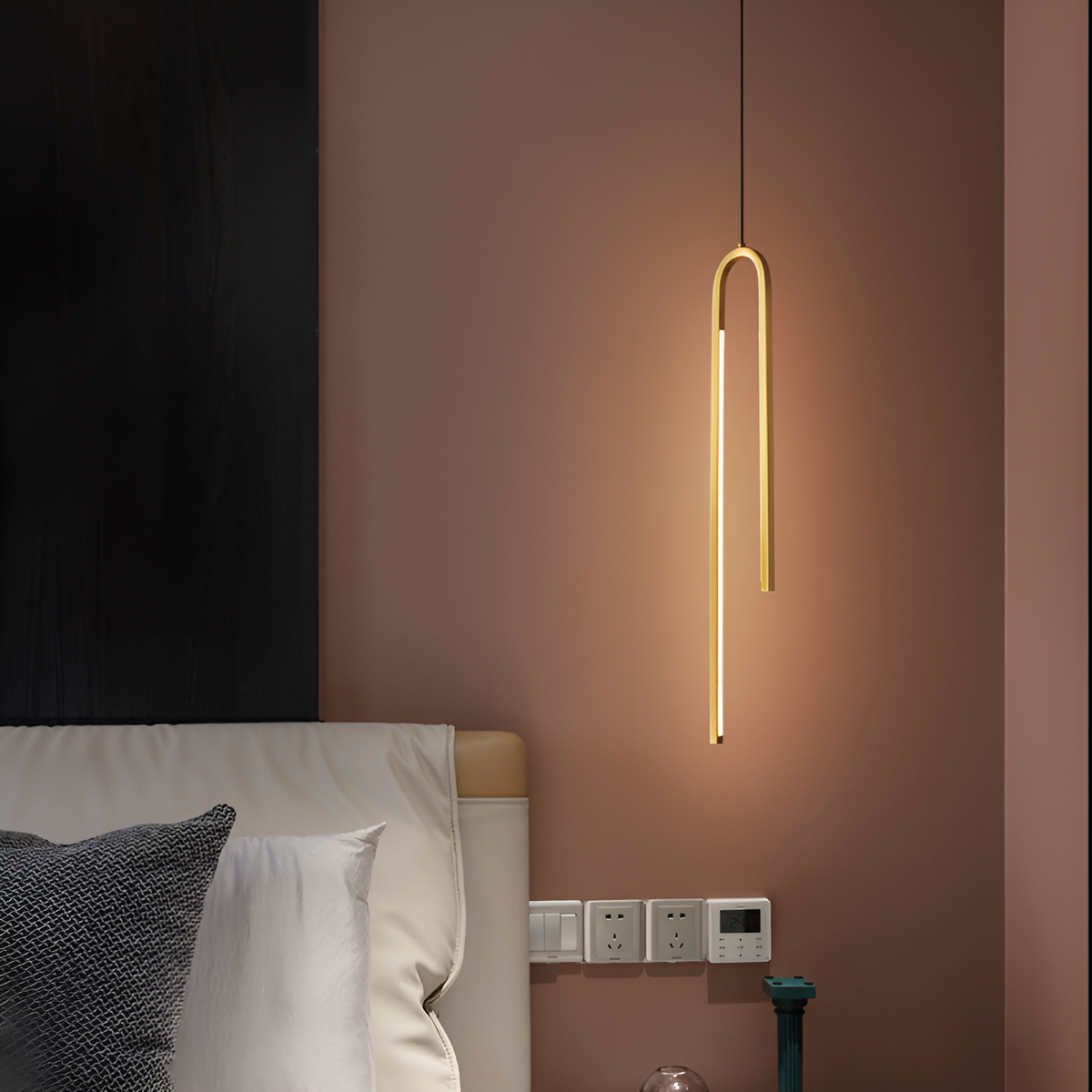 Підвісний Curve світильник Gold L-40cm 18W led 250558-100004758