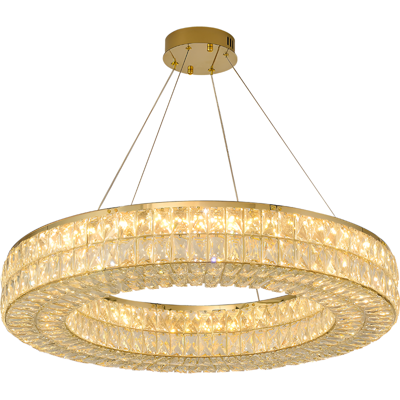 Люстра підвісна Luxury Crystal D-80cm 67W Gold 250617-100005076