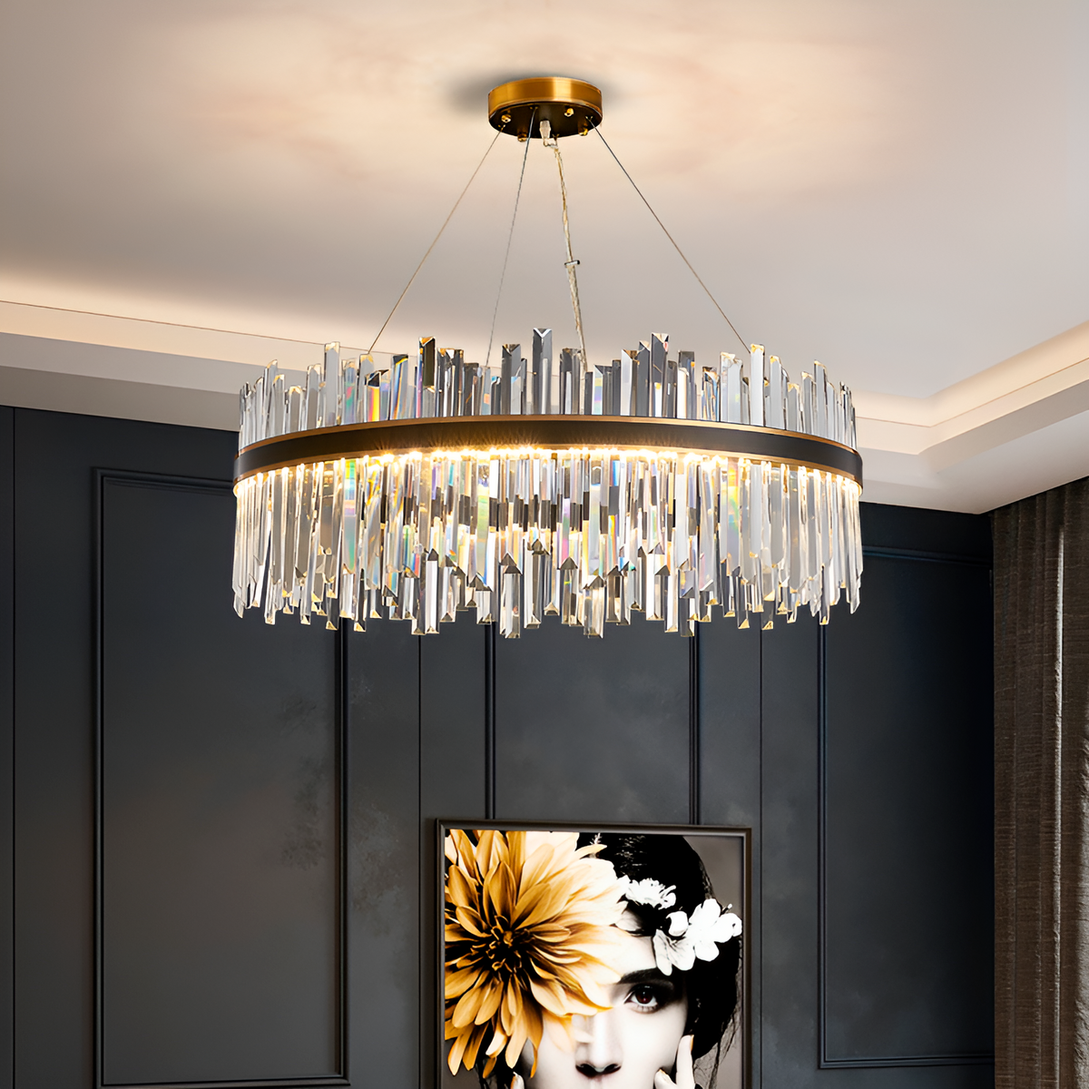 Люстра Elegance Black + Gold D-60 cm / D-80 cm 250488-100004481