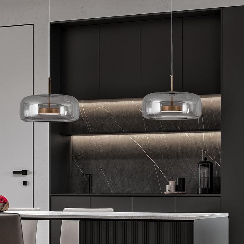 Підвісний світильник димчастий D-33 cm Grey+Gold Jube 251231-100006770