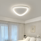 Ультратонка стельова біла трикутна люстра з пультом керування L-40 cm Led 60W White Rondo 250864-100005735