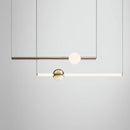Люстра підвісна подвійна з тубусами L92 cm Led 30W 3000K Gold+White Lee 250834-100005825