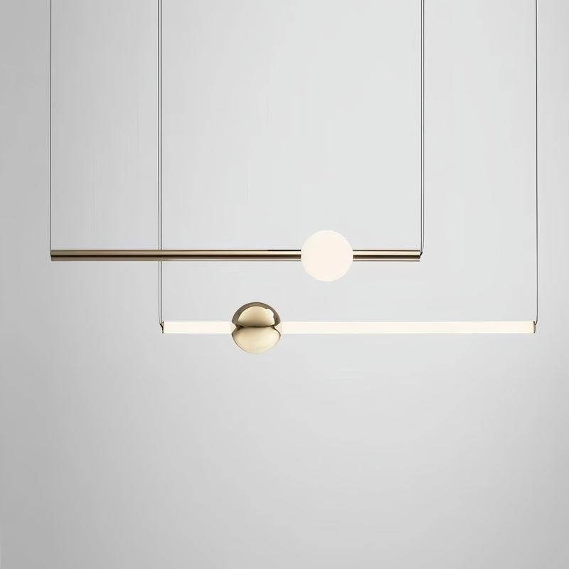 Люстра підвісна подвійна з тубусами L92 cm Led 30W 3000K Gold+White Lee 250834-100005825