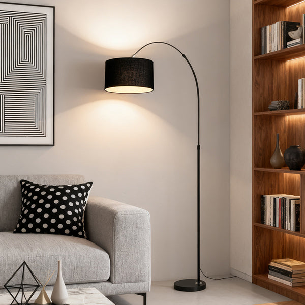 Торшер чорний H-185 cm D-34 cm E27 Black Cosy 240721-100003477