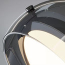 Підвісний світильник димчастий D-20 cm Led 4000К Smoke Rain glass 251122-100006612