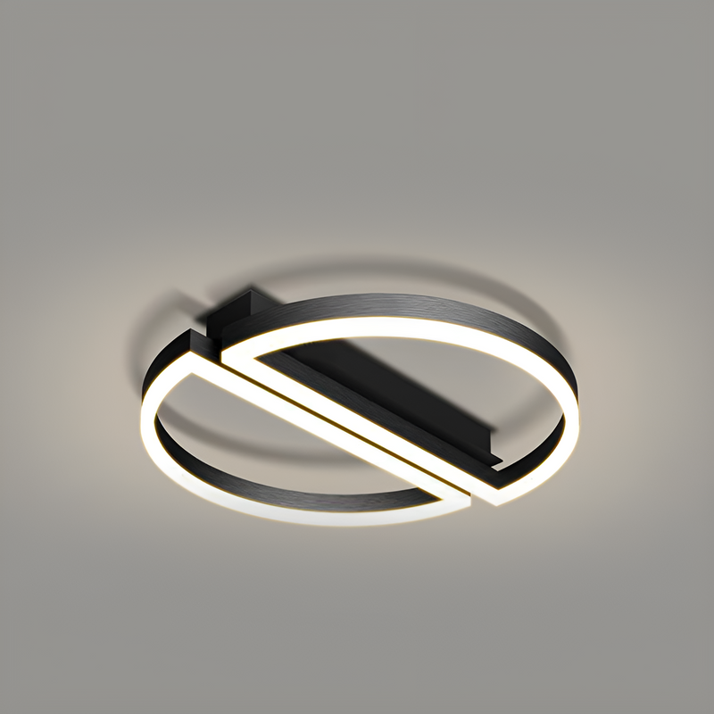 Стельовий світильник SemiCircle D-50 cm 72W LED Black 250476-100004338