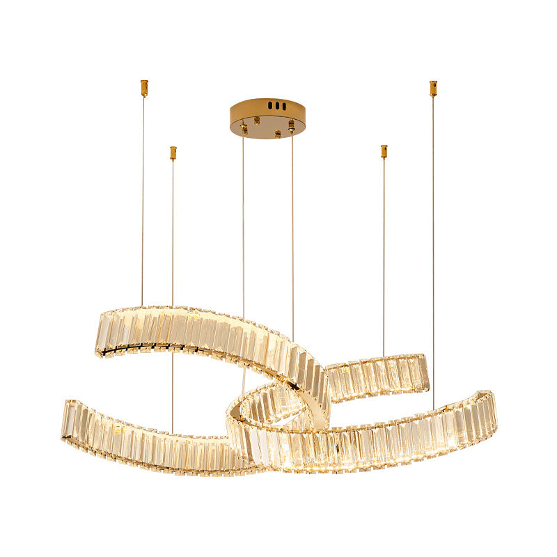 Люстра підвісна Crystal Goldх2 250535-100005005