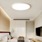 Ультратонка стельова біла кругла люстра з пультом керування D-50 cm Led 90W White Rondo 250864-100005734