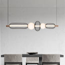 Підвісна люстра L-88 cm Led 23W 3000-6000K Black+White Mesh 251135-100006609