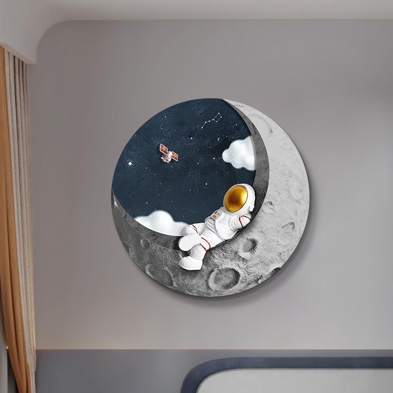 Настінні світильники місяць з астронавтом D-40/50/60 cm Led 4000K Astronaut 250958-100005921