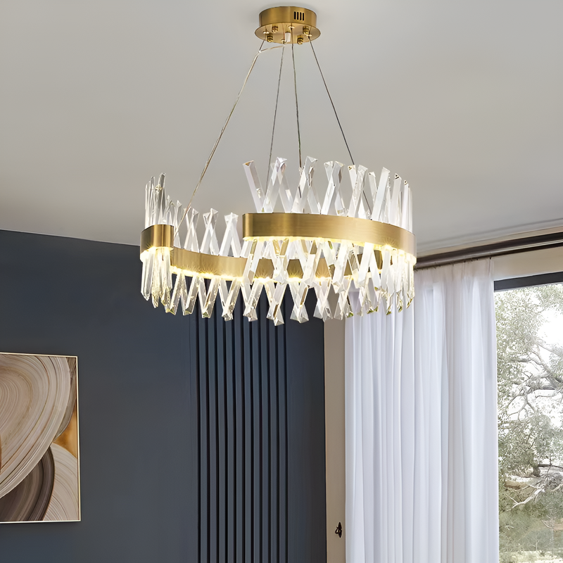 Люстра Elegance D-60cm / D-80cm Gold + Clear 250488-100004510