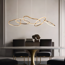 Люстра підвісна Circle Gold х5 L-100cm / L-120cm 86W 3000K-6000K 250618-100005043