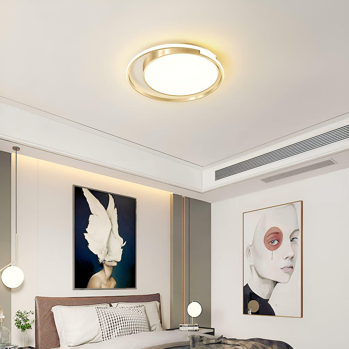 Стельовий світильник D-52 cm 72W LED Gold 250476-100004334
